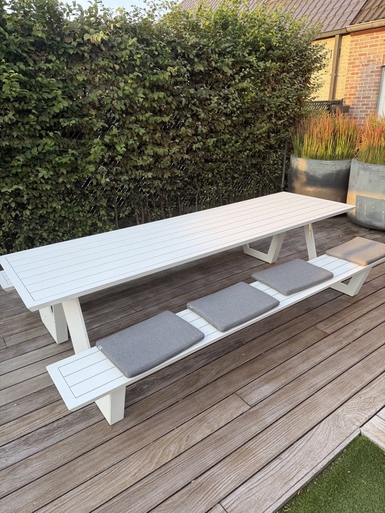 tuintafel, Tuin en Terras, Ophalen, Zo goed als nieuw, Rechthoekig, Aluminium