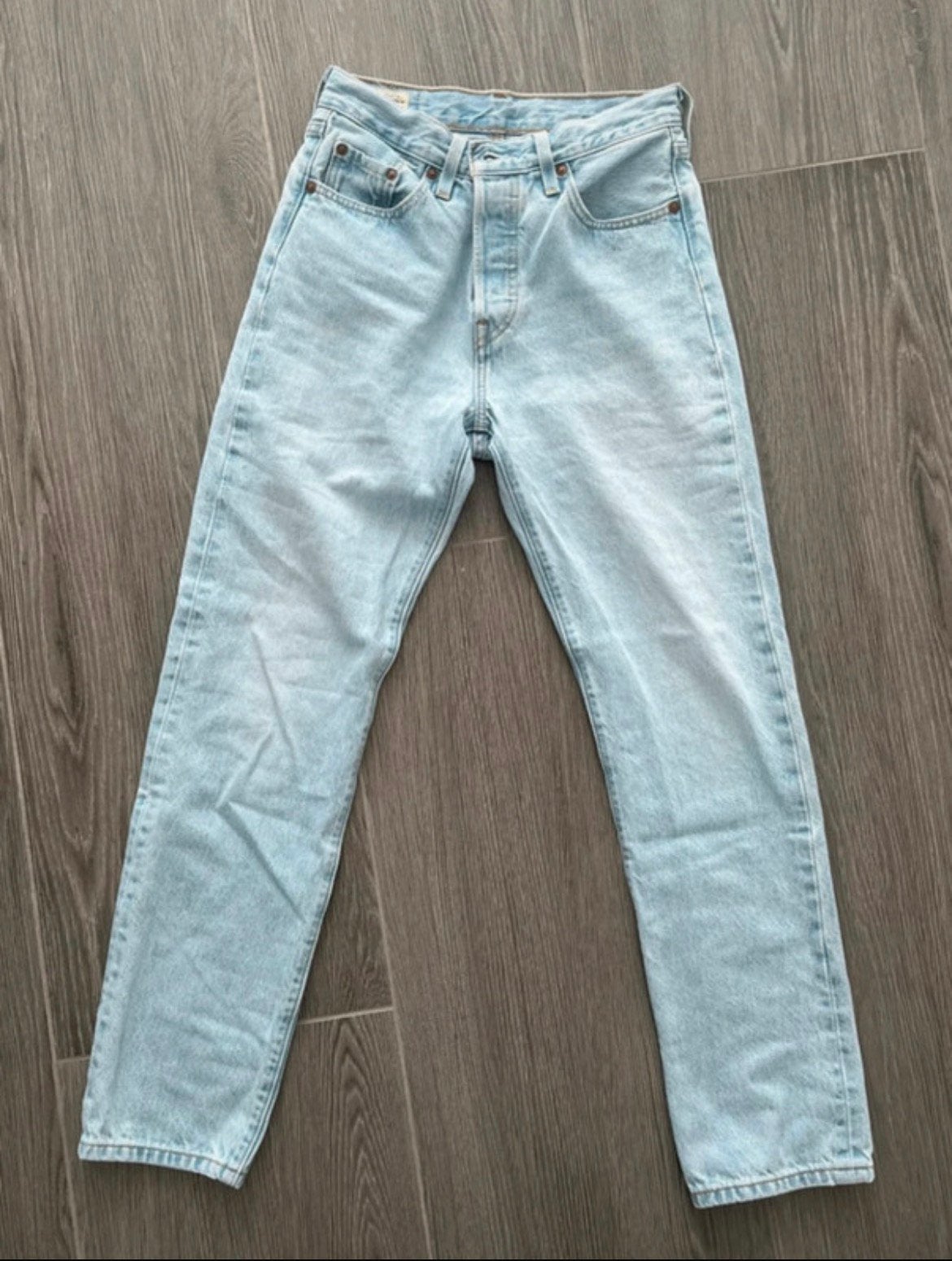 Levi’s Dames Jeans ‘501’ 90s lichtblauw, Kleding | Dames, Spijkerbroeken en Jeans, Verzenden, Gedragen