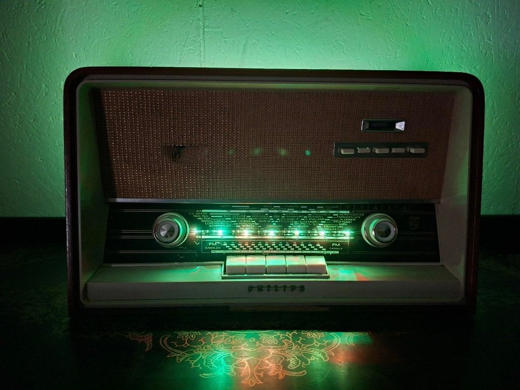 Vintage Philips radio met bluetooth, Enlèvement