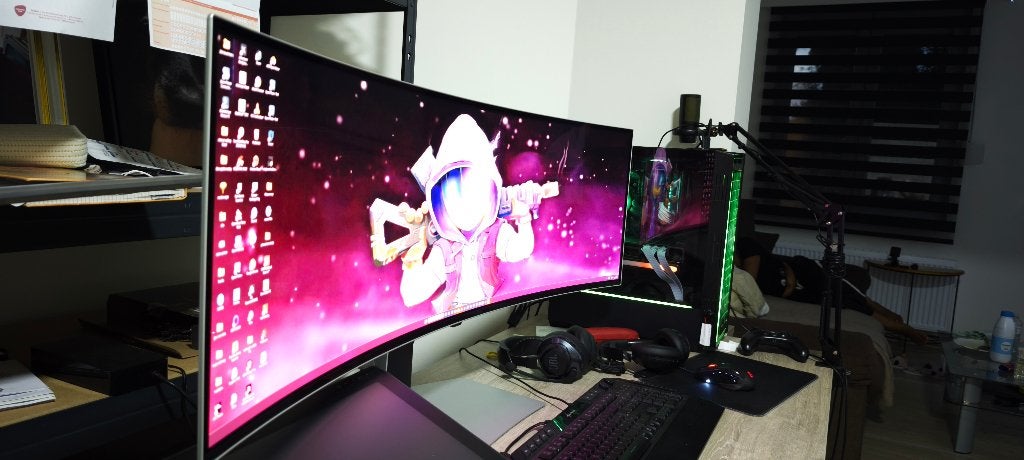 monitor samsung 49 inch, Computers en Software, 101 t/m 150 Hz, Minder dan 1 ms, Zo goed als nieuw, Samsung