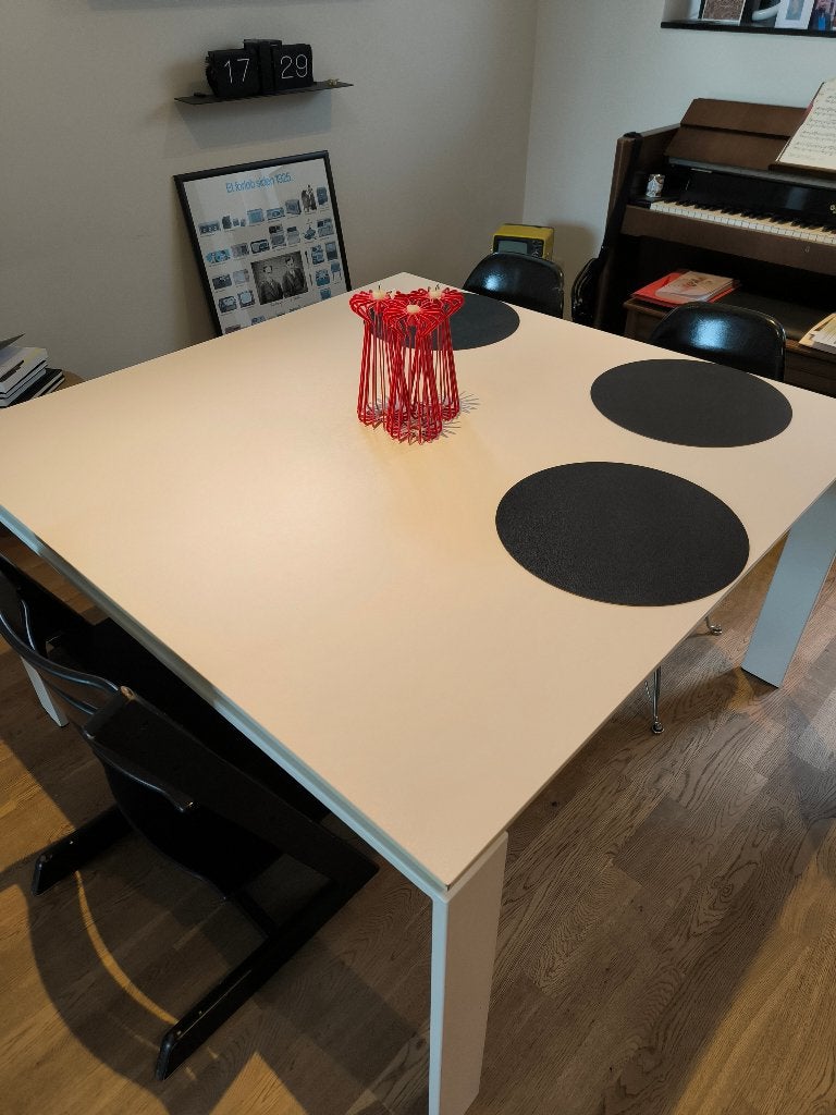 Design tafel Kartell Four Square Wit, Antiek en Kunst, Ophalen, Wit, Gemerkt, Metaal