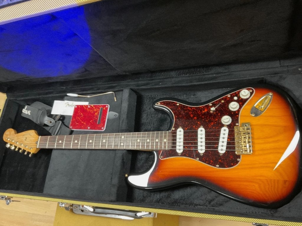 fender stratocaster, MIM Deluxe 1997, Muziek en Instrumenten, Snaarinstrumenten | Gitaren | Elektrisch, Ophalen of Verzenden, Zo goed als nieuw