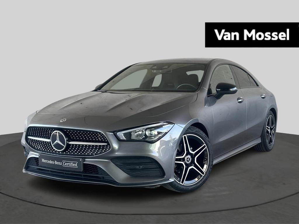 Mercedes-Benz CLA 180 AMG Line Coupé + CARPLAY + NIGHTPAKKE, Auto's, Stof, Gebruikt, 4 cilinders, 136 pk