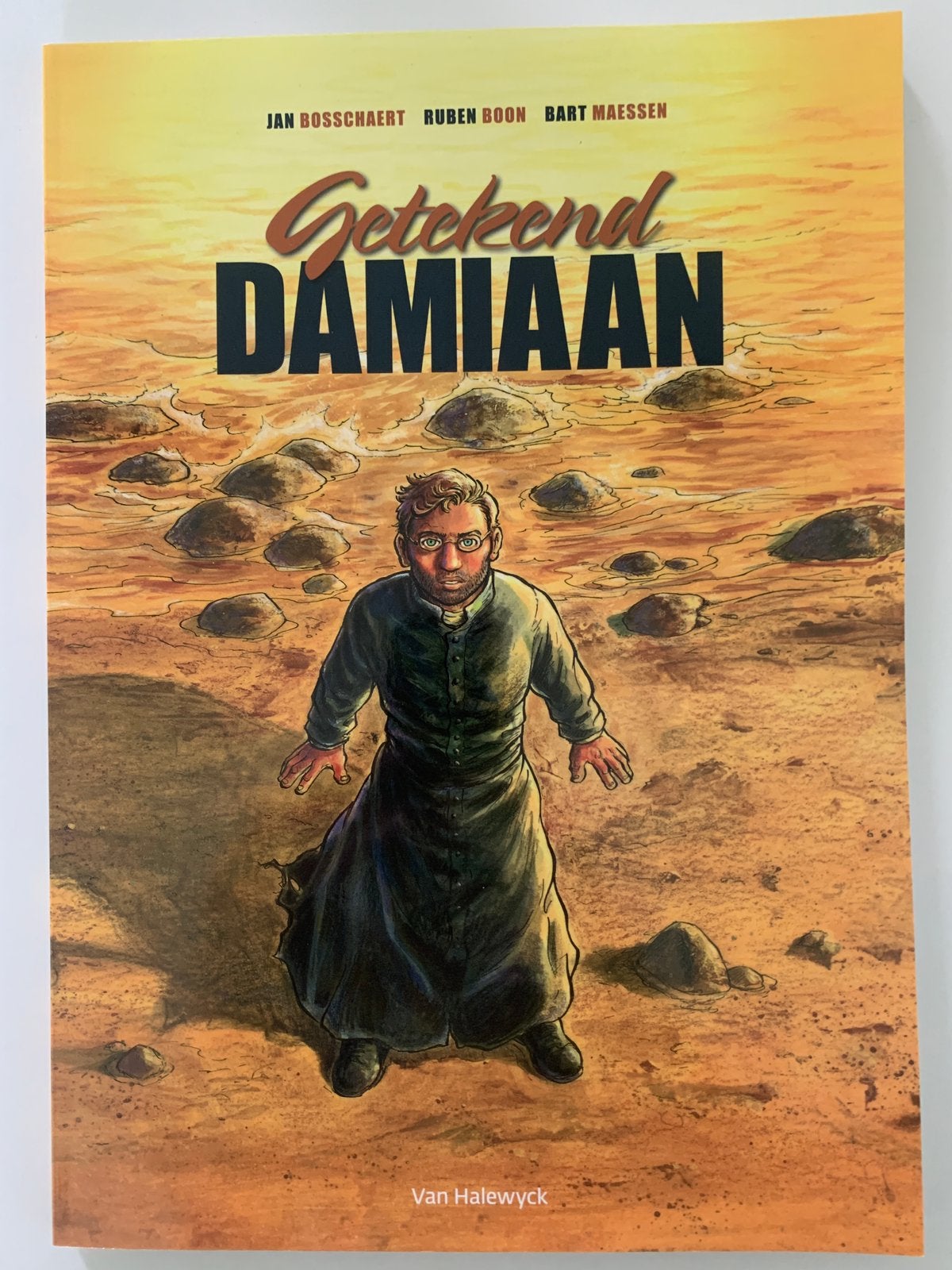 Getekend Damiaan strip Bosschaert, Ophalen, Nieuw