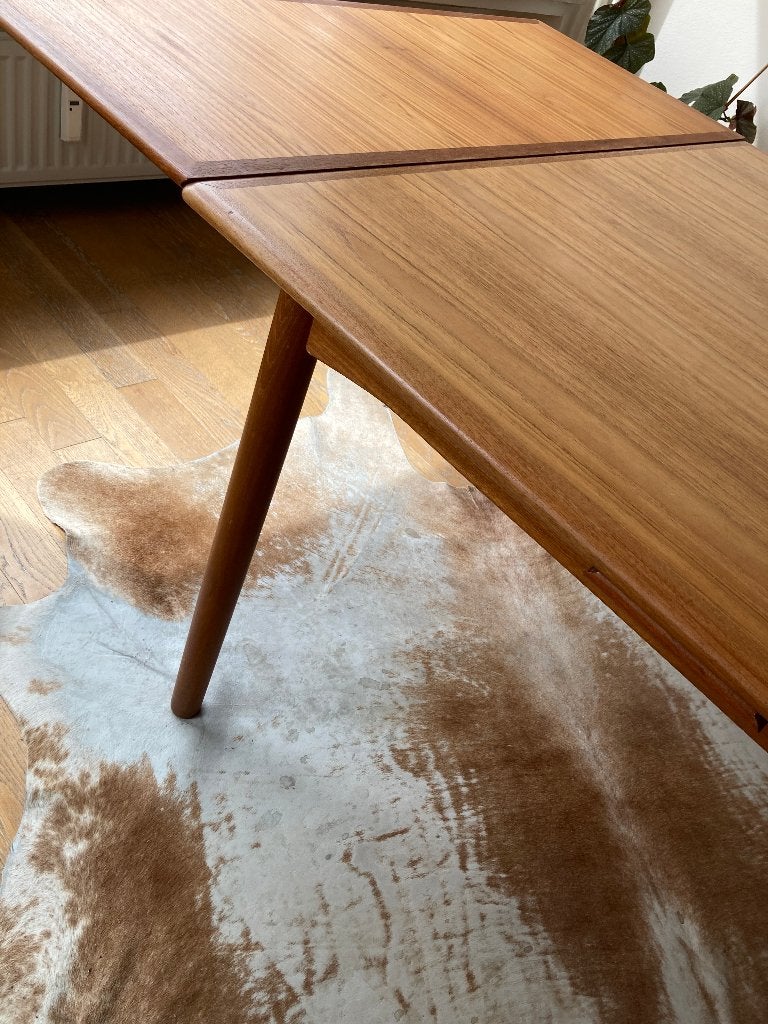 Eettafel NOME teakhout vierkant uittrekbaar verlaagde prijs, Ophalen, Gebruikt, 50 tot 100 cm, 50 tot 100 cm