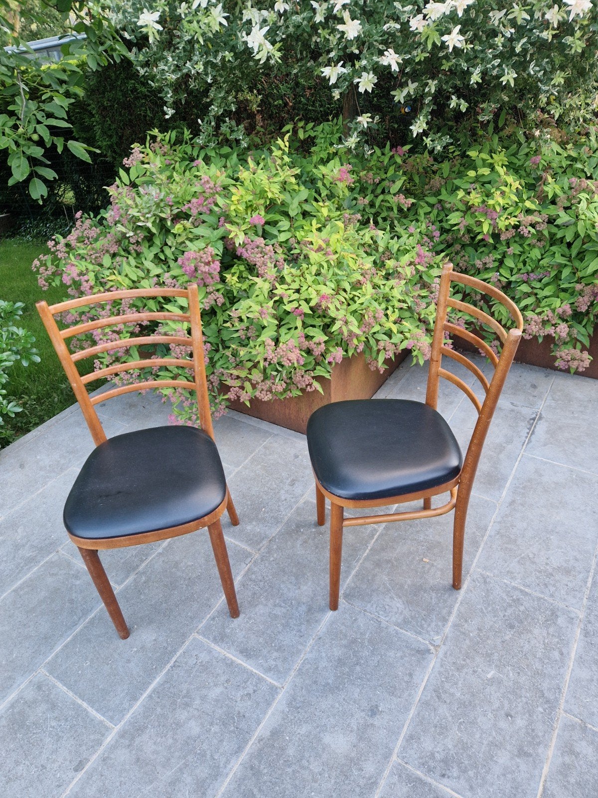 Chaises de bistro x2 cuisine, Maison & Meubles, Enlèvement, Bois