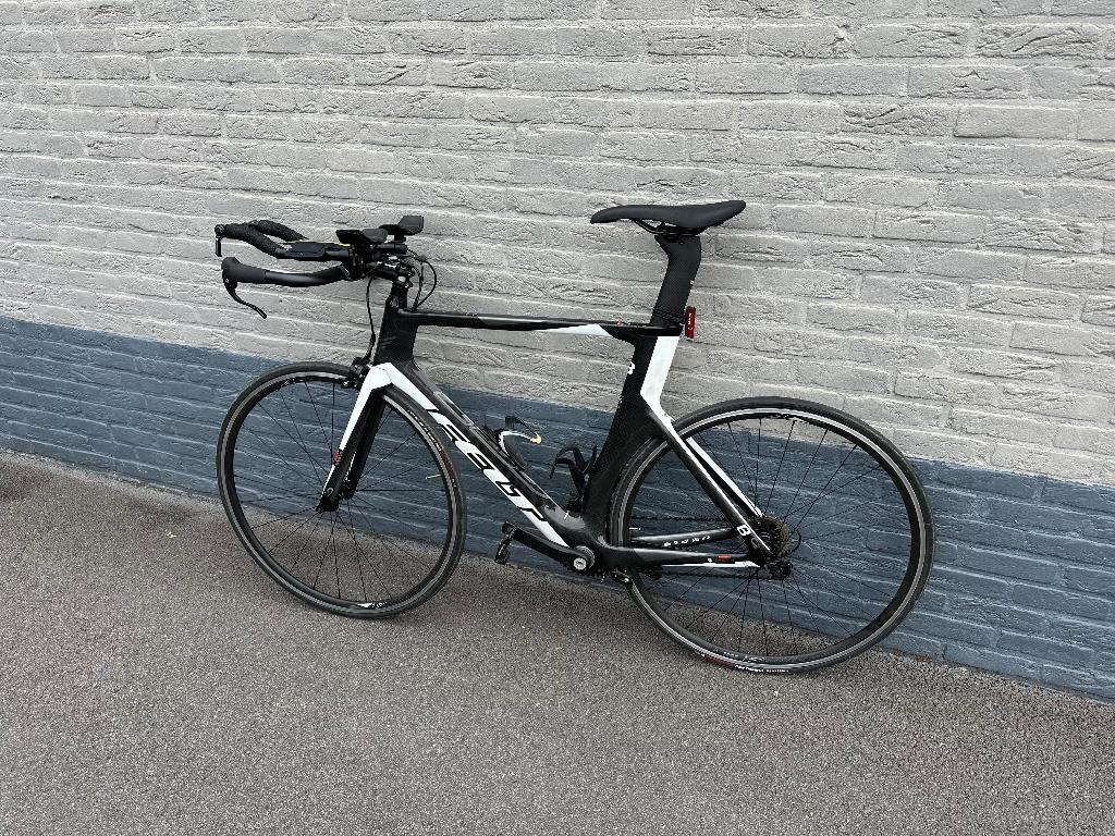 Felt B triatlon fiets/ tijdrijd, Fietsen en Brommers, Carbon, Velgrem, Meer dan 20 versnellingen, 53 tot 57 cm