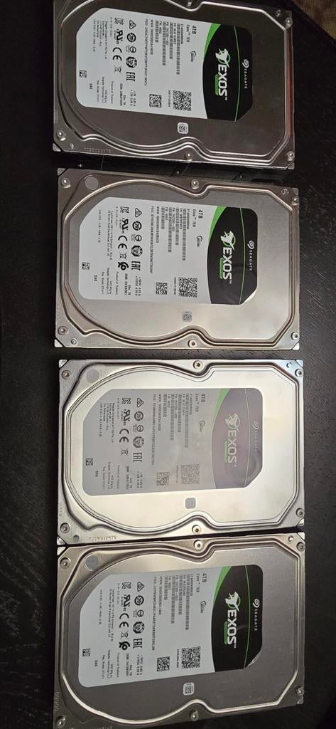 Seagate Exos 7E8 4TB SAS, 4TB dus 16TB in totaal, SAS, Enlèvement ou Envoi, HDD