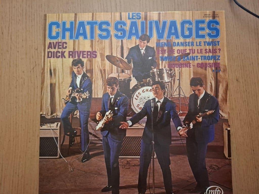 33T Les CHATS SAUVAGES Dick RIVERS  1977 BE, Enlèvement ou Envoi, Utilisé