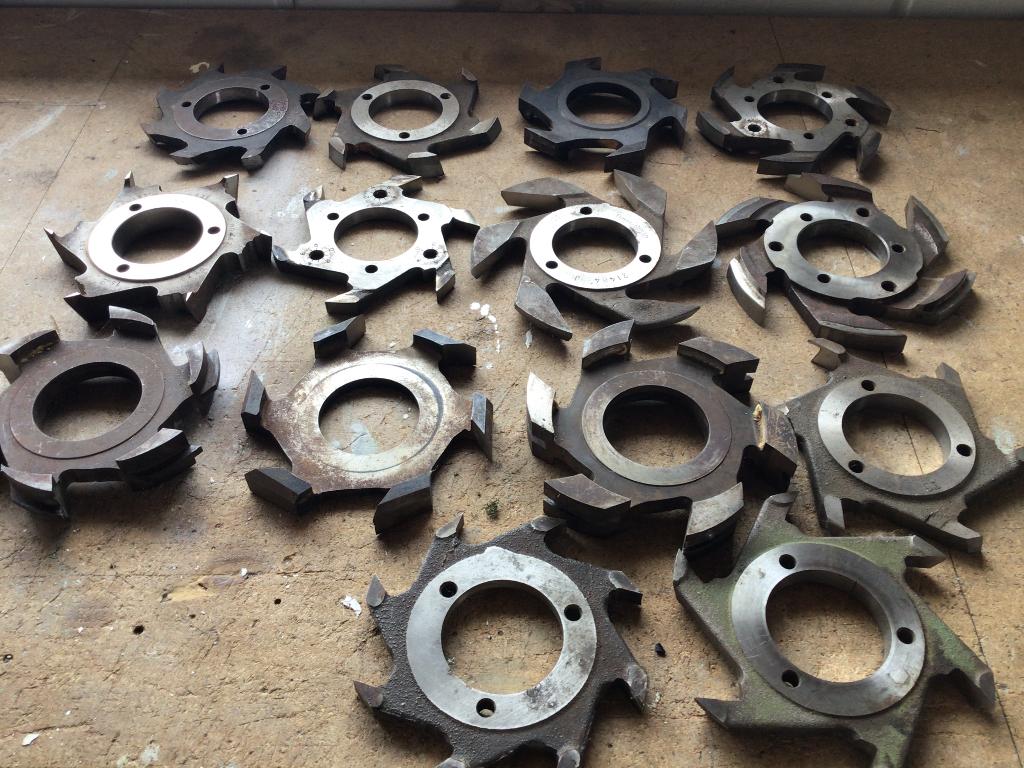 14 lames de motoculteur avec alésage de 60 mm, Enlèvement, Utilisé