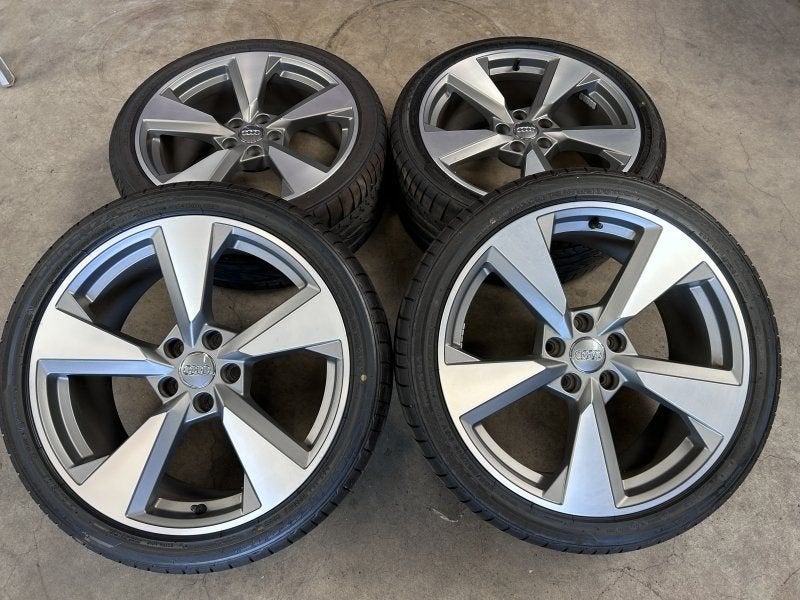 19 inch originele velgen + zomerbanden Audi A5 S line, 19 inch, Gebruikt, 255 mm, -