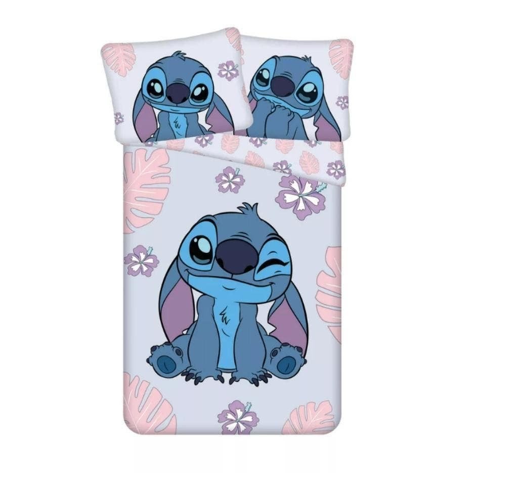 Stitch Dekbedovertrek 140 x 200 cm - Cute - Disney - Katoen, Nieuw, Ophalen of Verzenden, Dubbelzijdig, Meerkleurig
