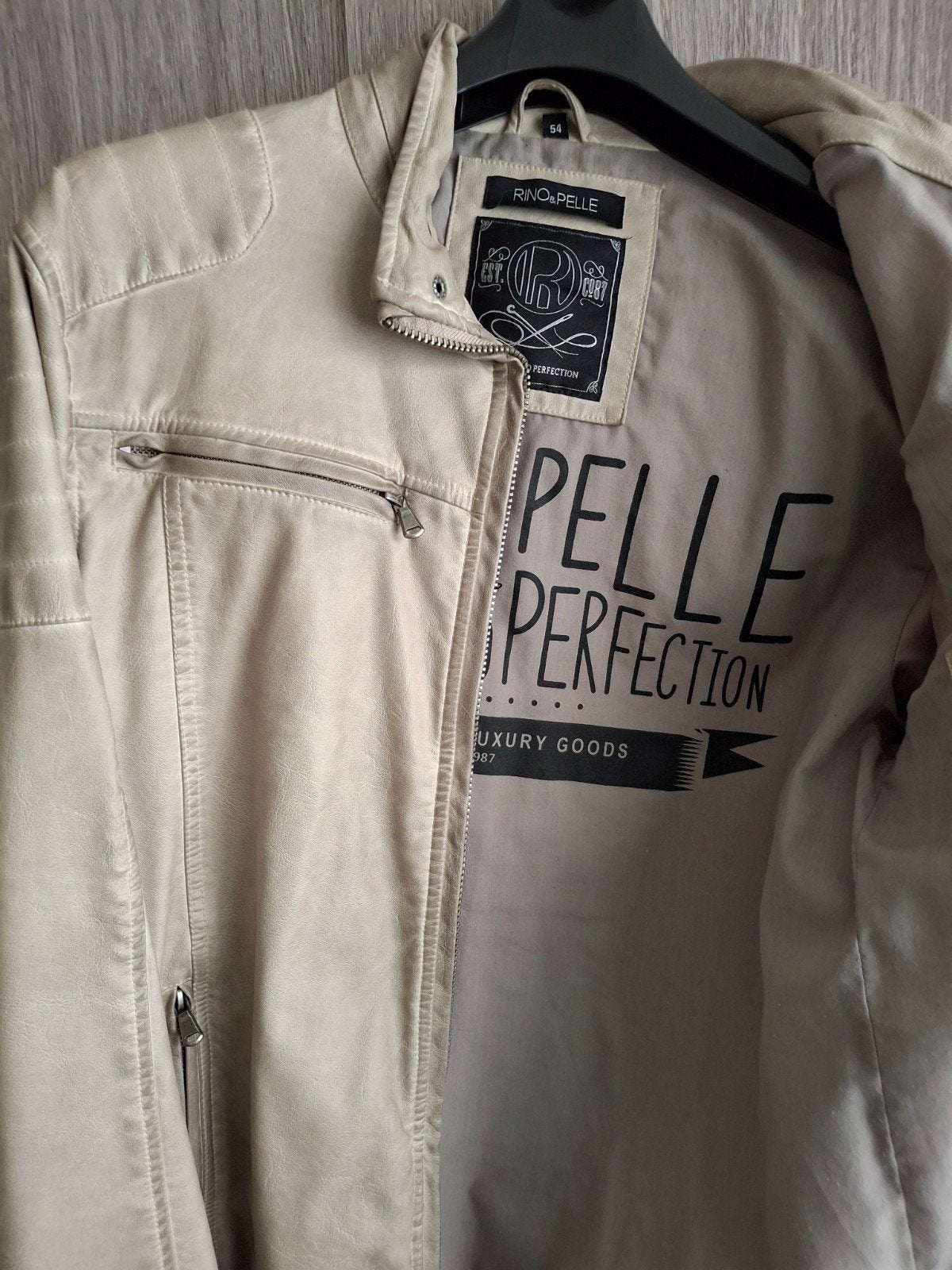 lichtgrijze herenvest maat 54, Vêtements | Hommes, Vestes | Été, Enlèvement, Taille 52/54 (L), Gris, Rino&pelle
