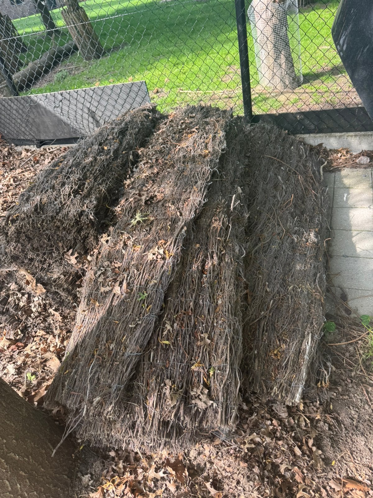 Ericamatten en bevestigingsmaterialen, Tuin en Terras, Ophalen, 6 meter of meer, Hout, 1 tot 2 meter