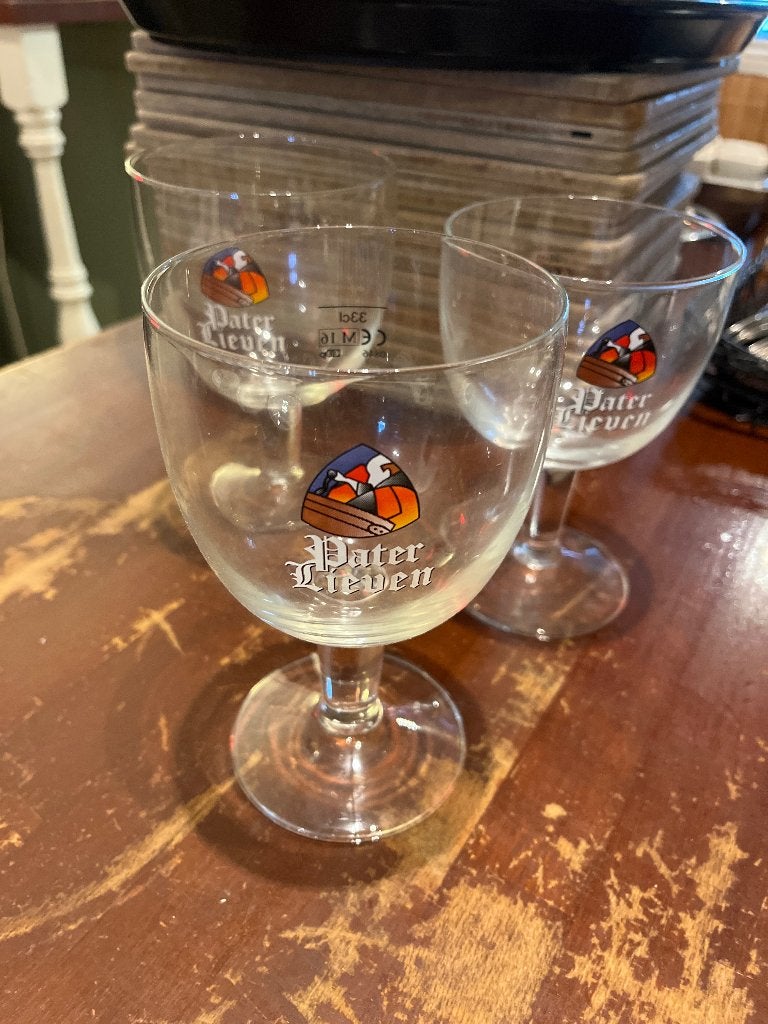 Pater Lieven glas, Ophalen, Gebruikt, Bierglas