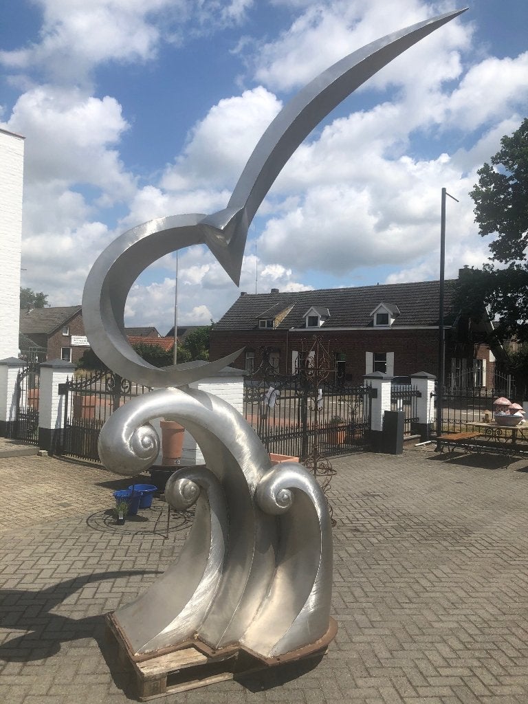 425 cm XXXXL kunstwerk beeld rvs tuinbeeld Vogel Meeuw, Ophalen