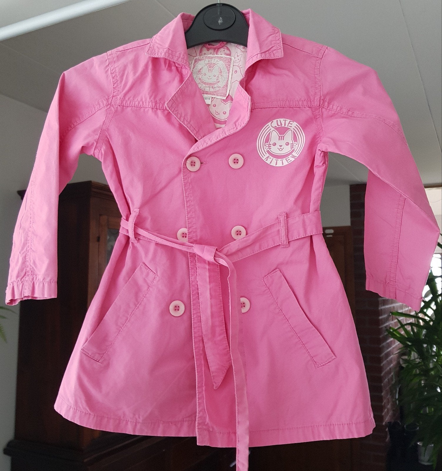 Veste rose "Cute Kitten" pour fillette 5/6 ans, Ophalen