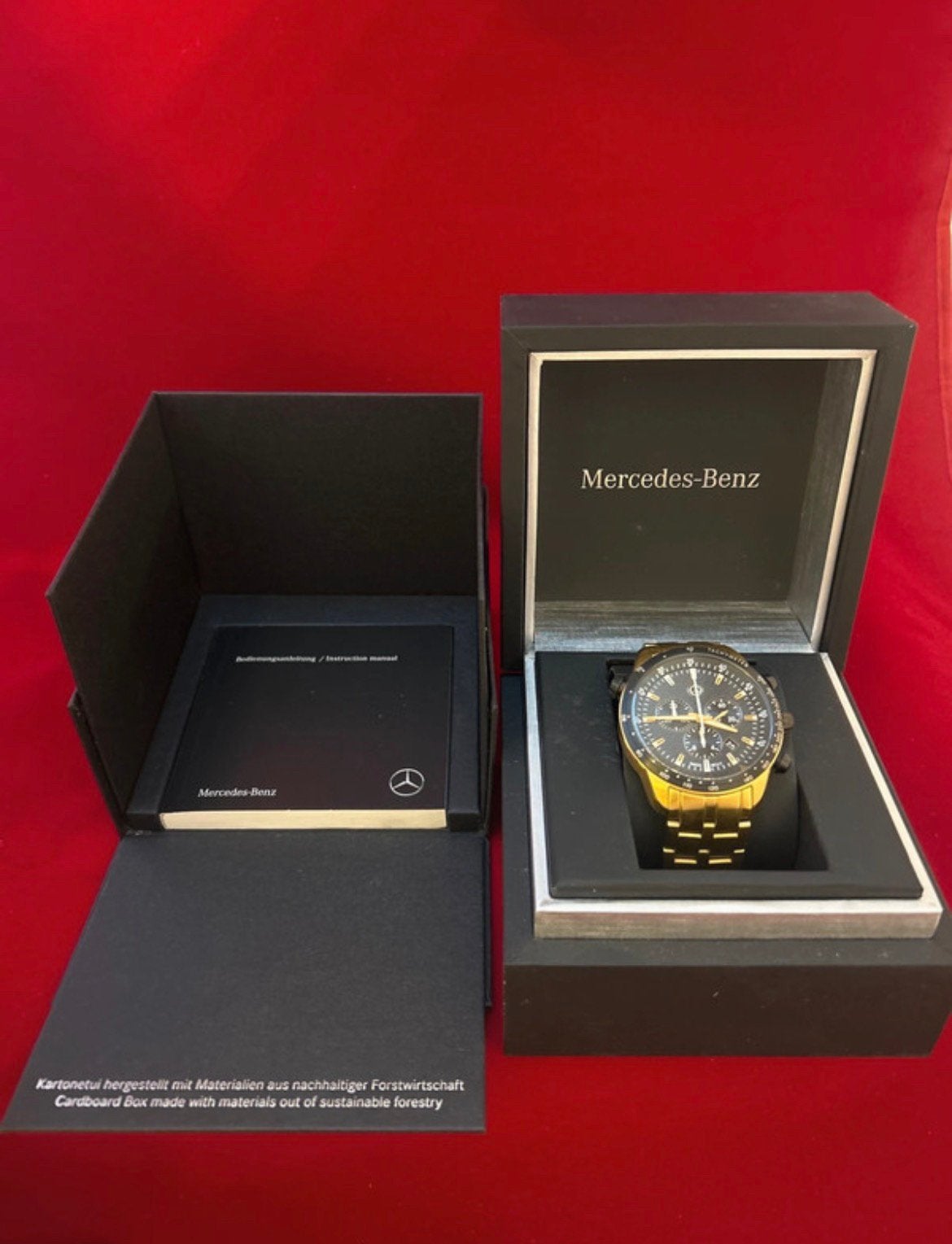Mercedes-Benz chronograph ‘gold edition’, Overige merken, Staal, Staal, Polshorloge