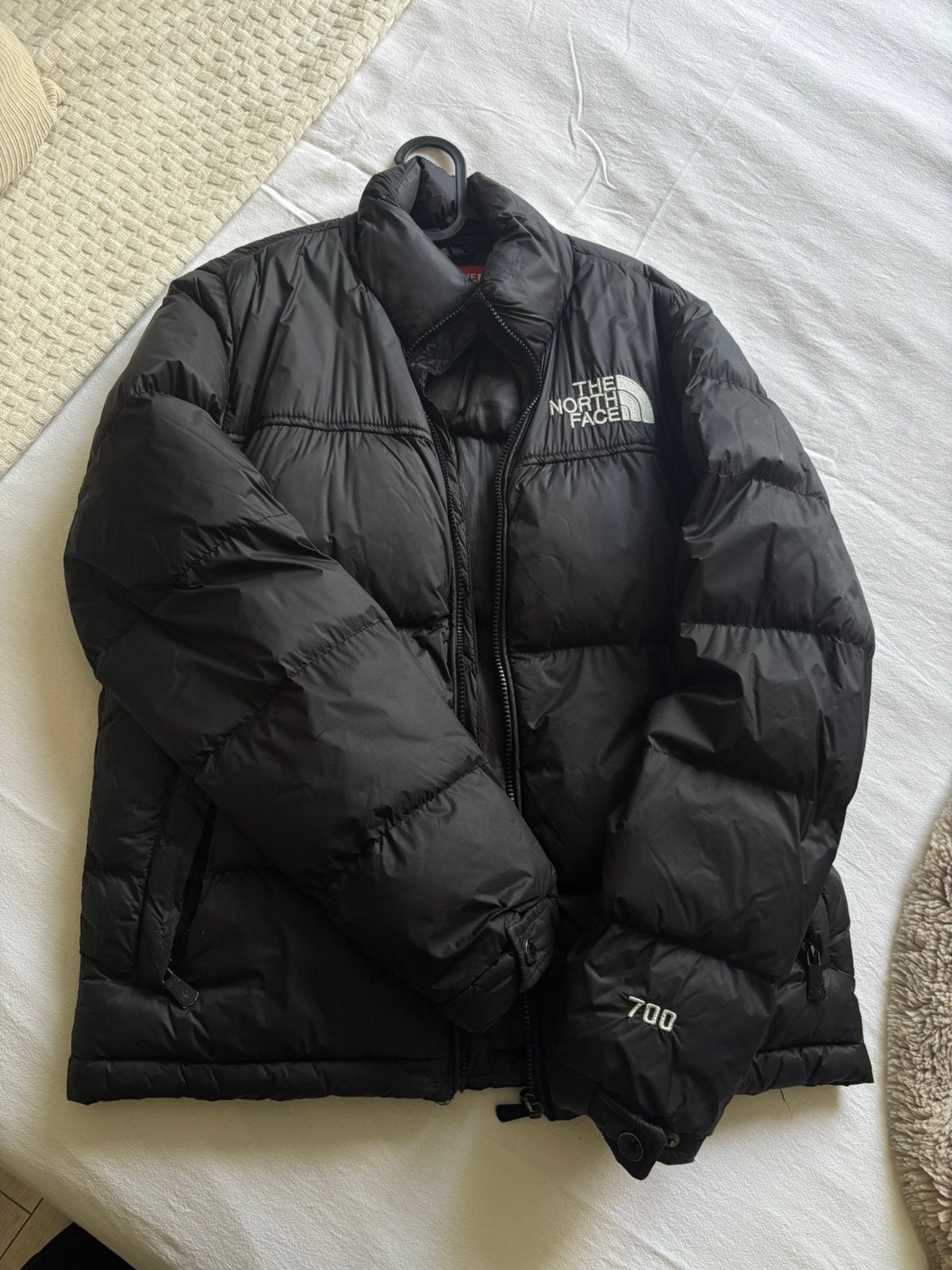 The North Face Nuptse 700 zwarte gewatteerde jas – maat S, Kleding | Heren, Ophalen, Gedragen, Maat 46 (S) of kleiner, Zwart