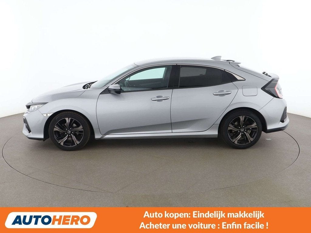 Honda Civic 1.0 VTEC Elegance (bj 2019), Auto's, Stof, Gebruikt, 988 cc, Zilver of Grijs