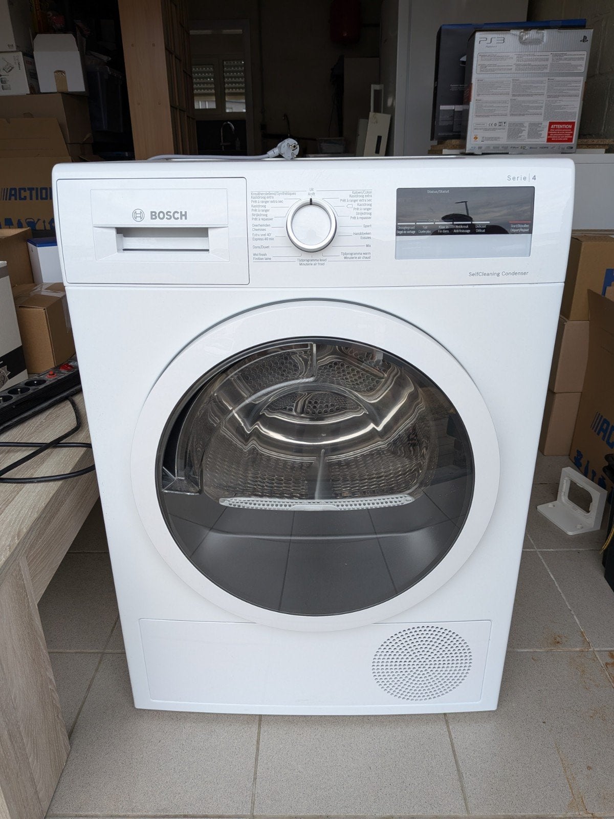 Droogkast Bosch, Elektronische apparatuur, Ophalen, 6 tot 8 kg, Anti-kreukfase, Zo goed als nieuw