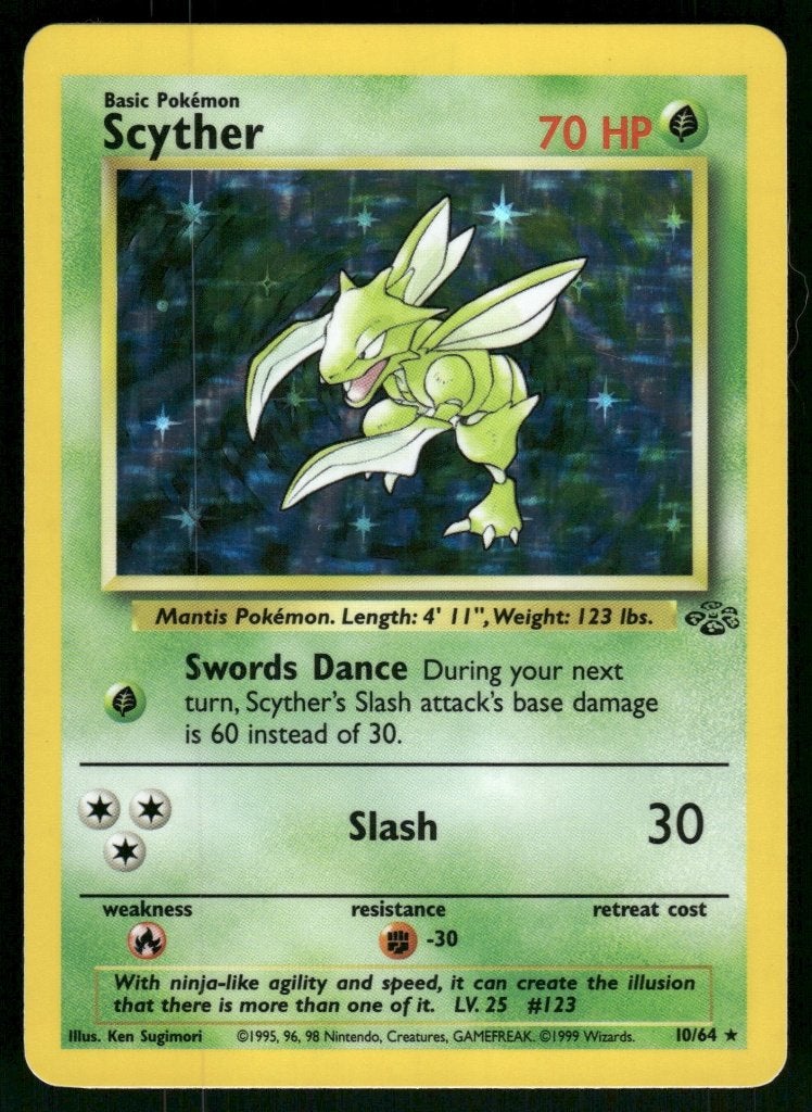 Scyther 10/64 - Jungle (NM), Hobby en Vrije tijd, Verzamelkaartspellen | Pokémon, Gebruikt, Verzenden