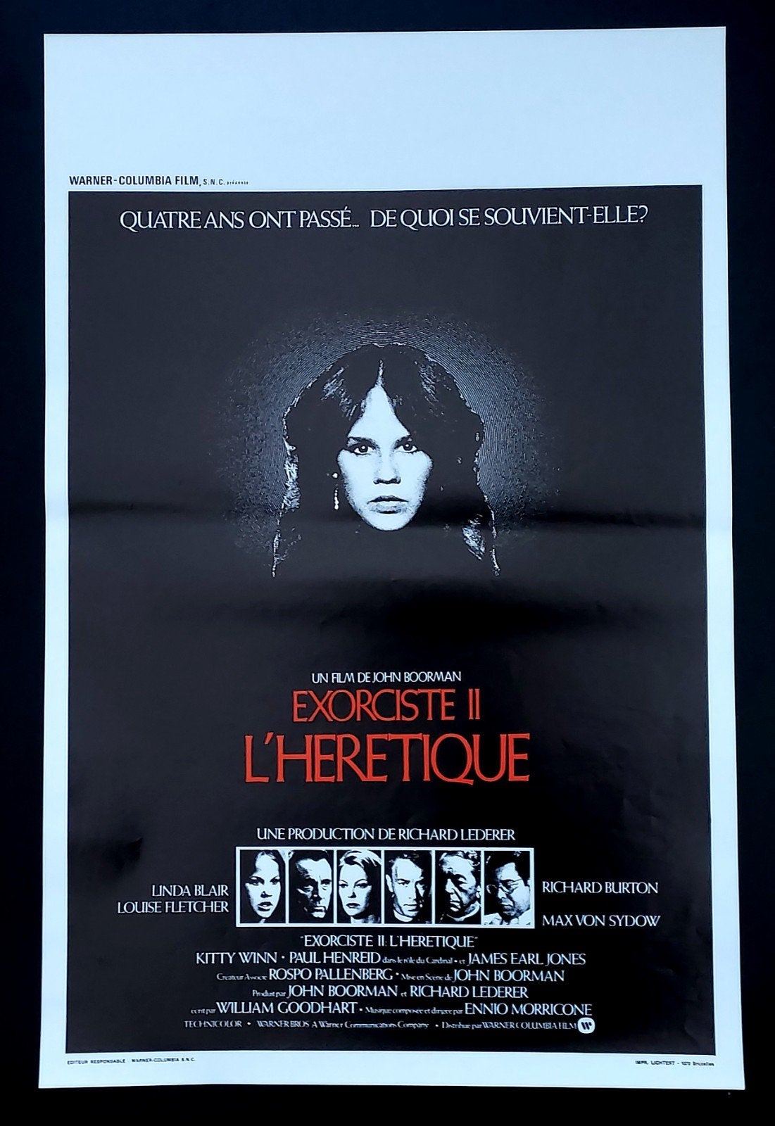 L'EXORCISTE II : L'Hérétique affiche 1977 Linda Blair, Collections, Posters & Affiches, Envoi