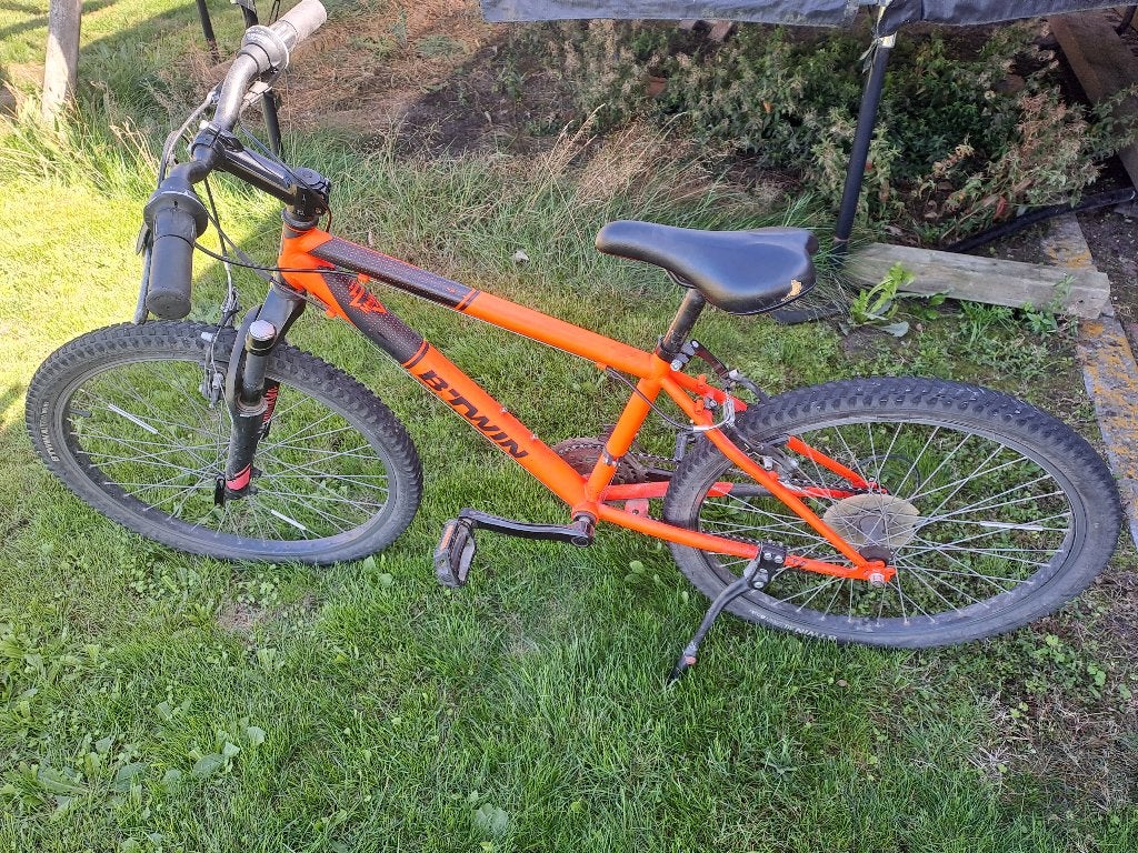 Mountainbike jongens b twin, Frein sur jante, 24 pouces ou plus, Acier, Enlèvement