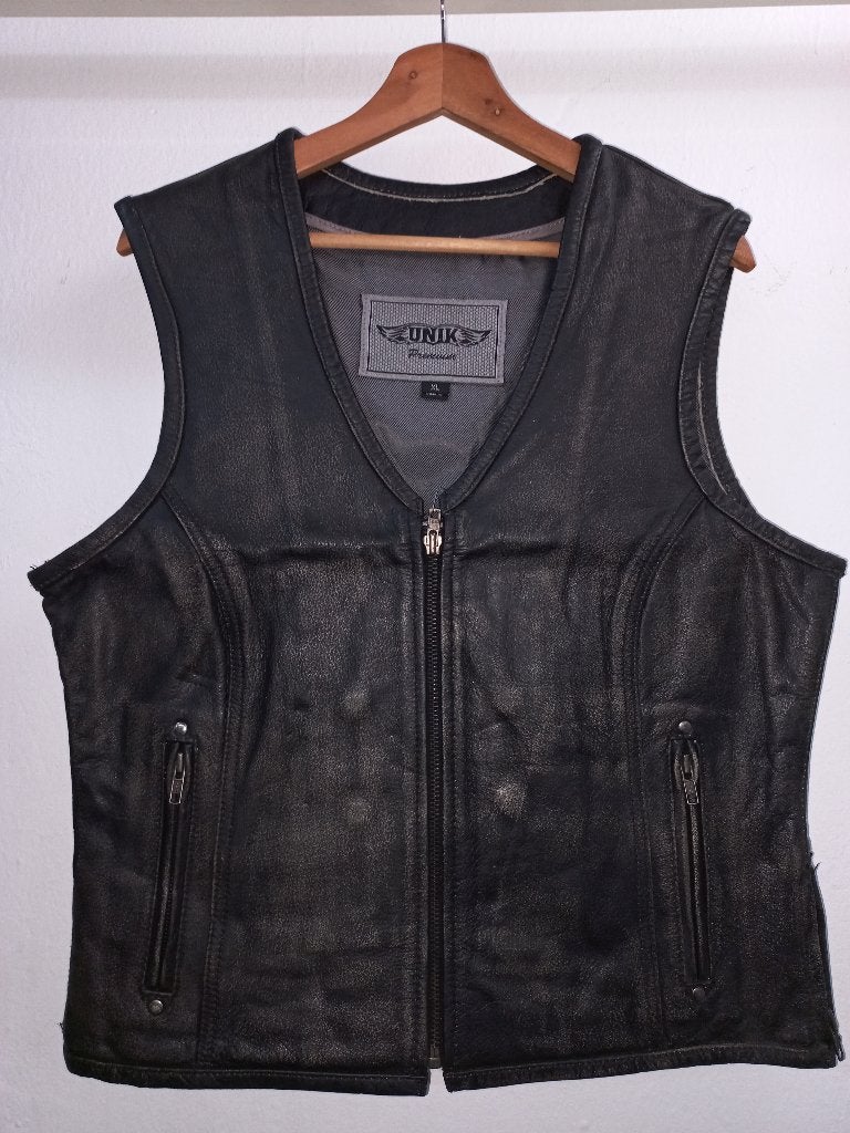 Gilet de Moto en cuir neuf, Envoi, Neuf, avec ticket, Femmes, Manteau | cuir