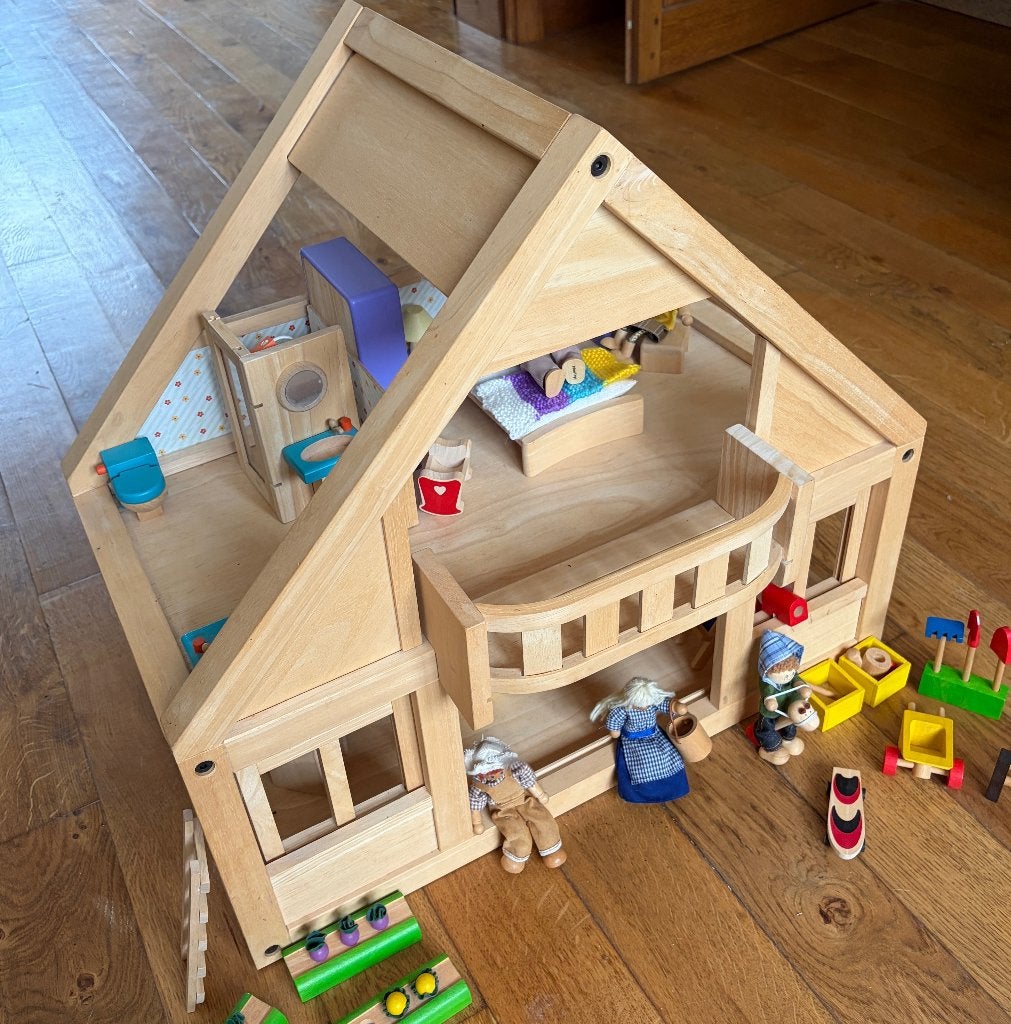 Maison de poupée en bois Plan Toys, Enlèvement, Utilisé, Maison de poupées
