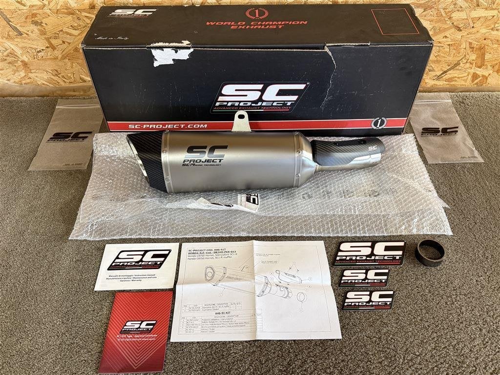 SC Project SC1-R uitlaat demper Honda CB750 Hornet 2023 2024, Motoren, Verzenden, Nieuw