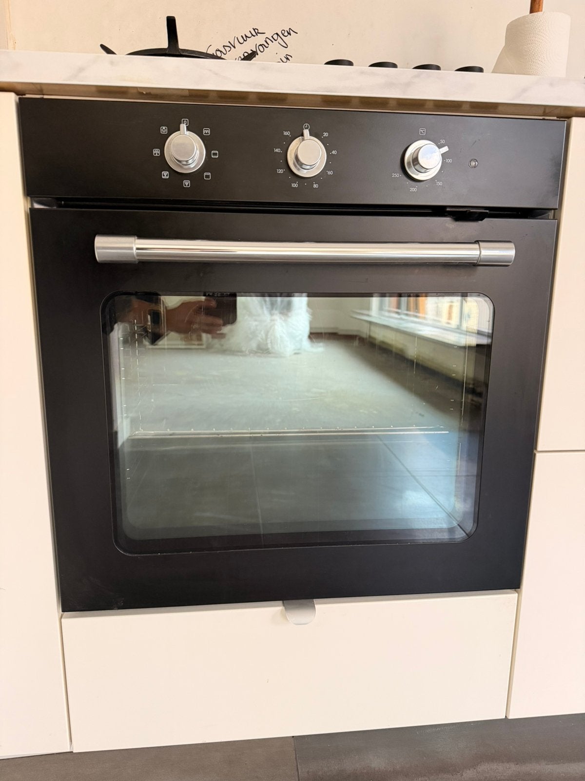 Heteluchtoven Mattradition 300 zwart, Elektronische apparatuur, Ophalen, IKEA, Inbouw, Heteluchtoven
