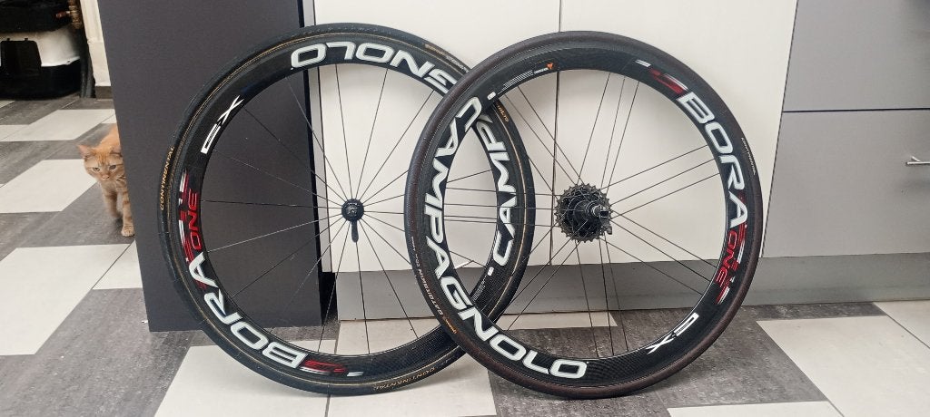 Campagnolo Bora One CX wielen, Fietsen en Brommers, Fietsonderdelen, Ophalen of Verzenden, Gebruikt, Wiel, Carbon