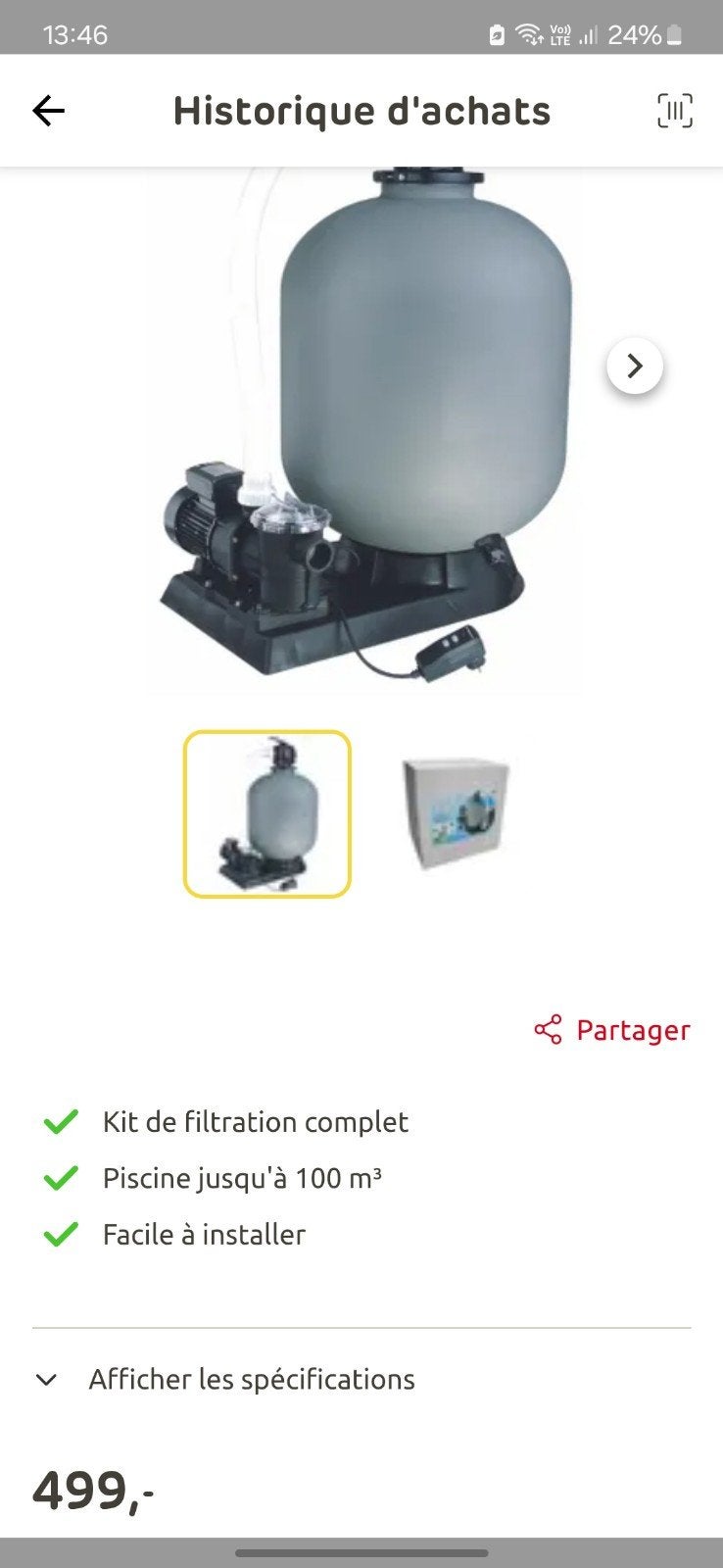 pompe filtration piscine, Jardin & Terrasse, Enlèvement, Comme neuf, Pompe