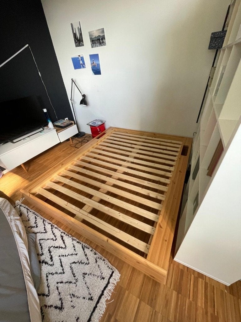 Umber&Smoke bed 140 cm, Ophalen, Gebruikt, Overige kleuren, Tweepersoons