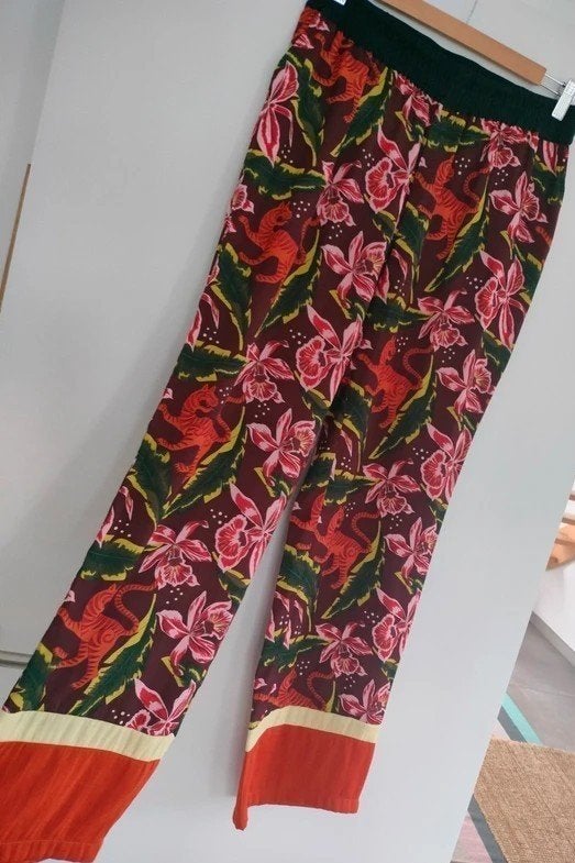 Prachtige zijdeachtige broek Scotch & Soda. Medium elastiek, Kleding | Dames, Broeken en Pantalons, Maat 38/40 (M), Meerkleurig