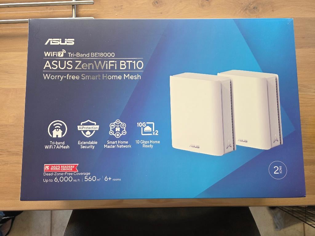 Pack 2 routeurs mesh ASUS ZenWiFi BT10, Informatique & Logiciels, Routeurs & Modems, Comme neuf, Enlèvement