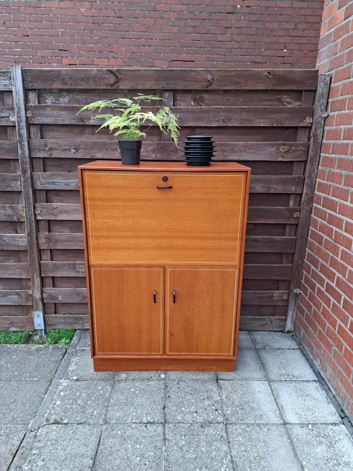 Meuble buffet, secrétaire scandinave vintage, Maison & Meubles, Enlèvement, Teck