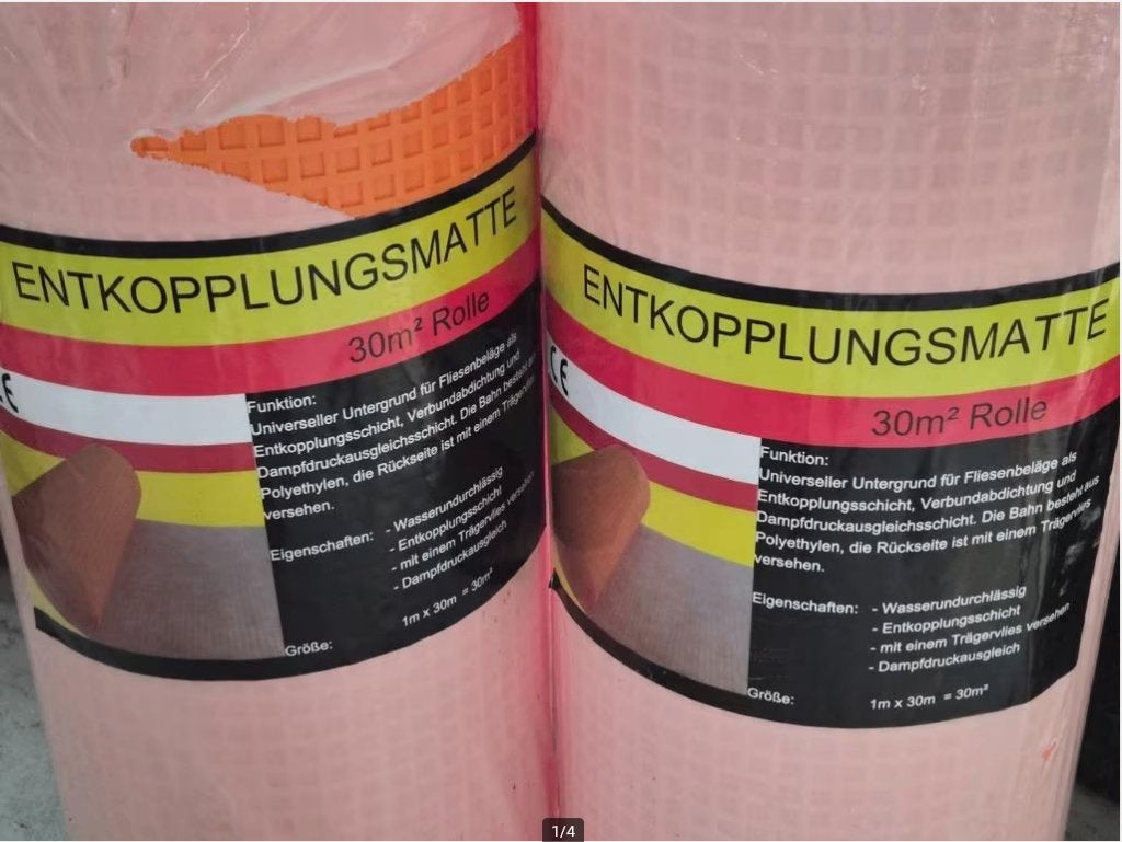Nappe de désolidarisation 2x30 m² - ou 10€ le m2, Bricolage & Construction, Enlèvement ou Envoi, Autres matériaux, Moins de 4 cm