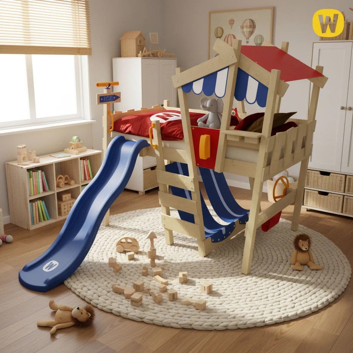 wickey kinderbed, Ophalen