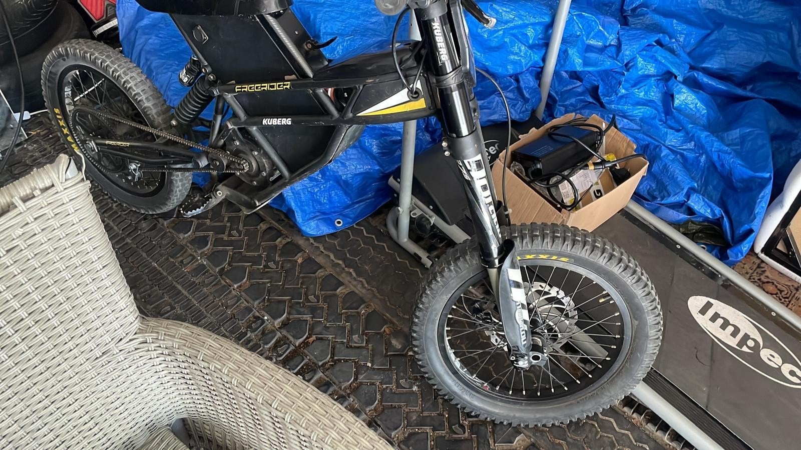 Elektrische Kuberg cross freeR., Ophalen
