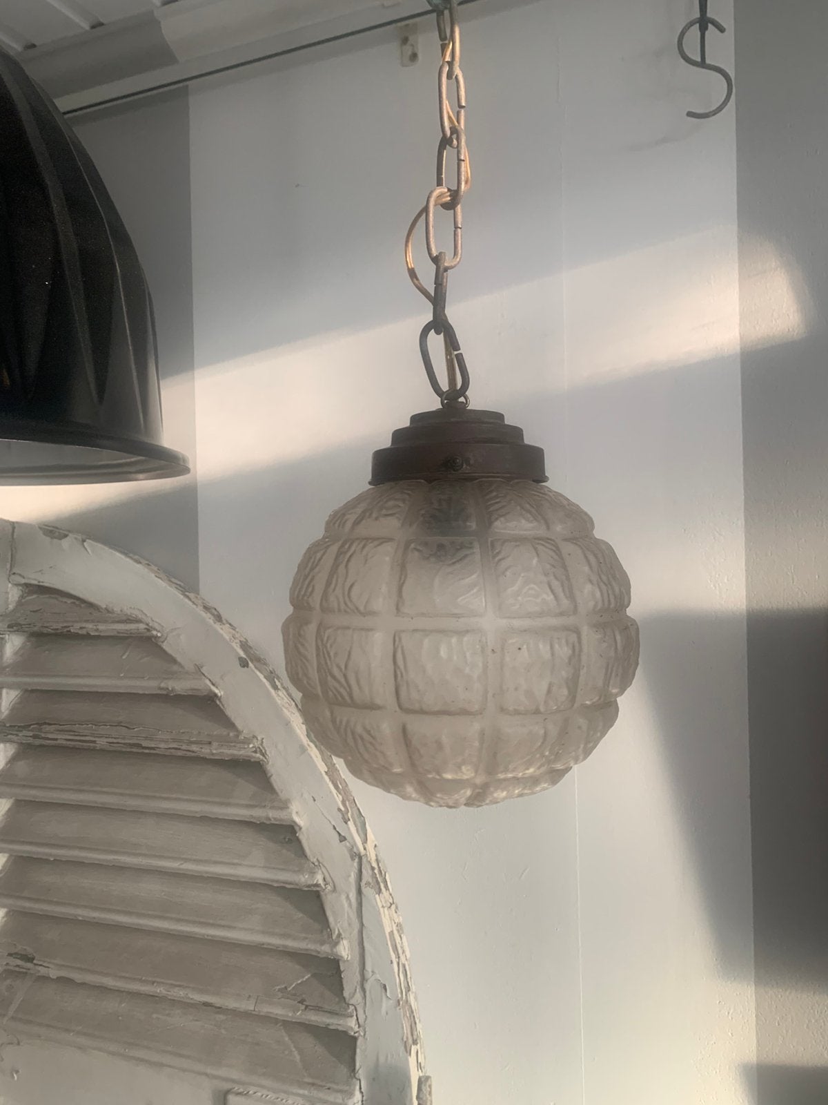 Luchtertje, Gebruikt, Art deco, Glas, E27 (groot)