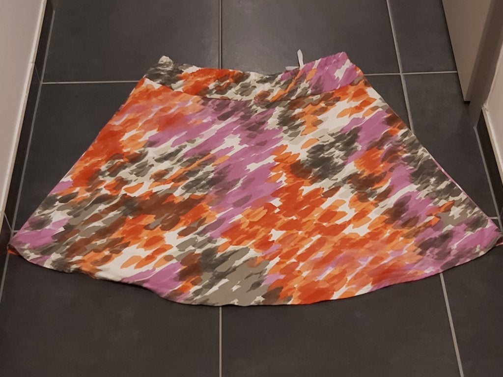 rok mt 52, Gelco, rok, gevoerd, Kleding | Dames, Grote Maten, Ophalen of Verzenden, Zo goed als nieuw, Oranje, Rok