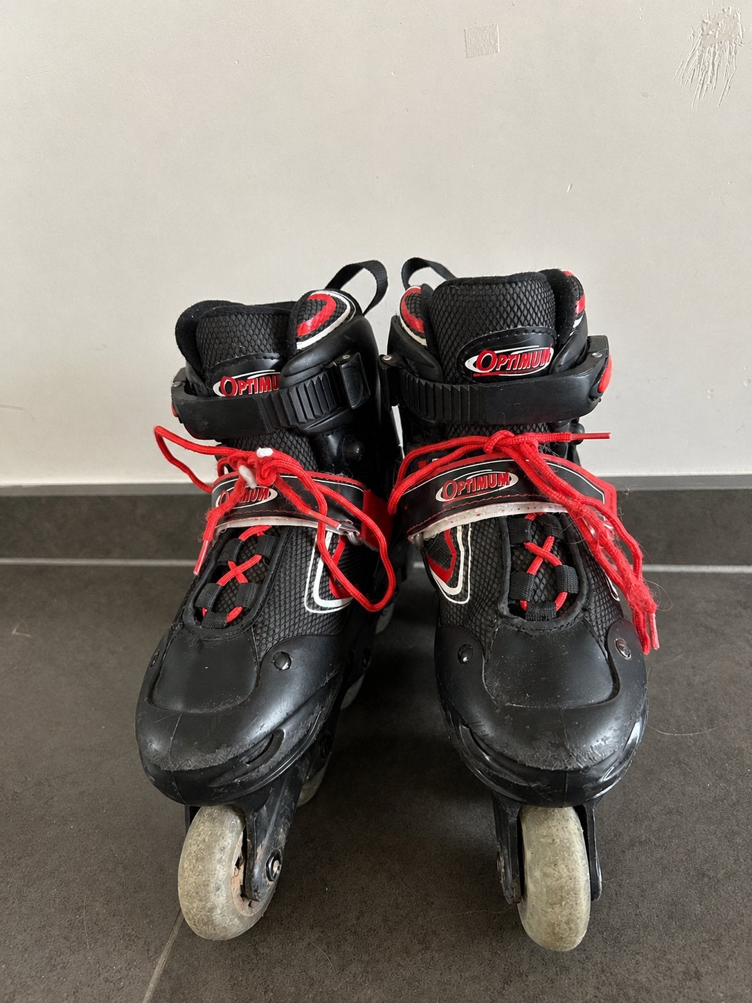 Optimum Rolschaatsen 32-35, Autres marques, Rollers 4 roues en ligne, Enlèvement, Utilisé