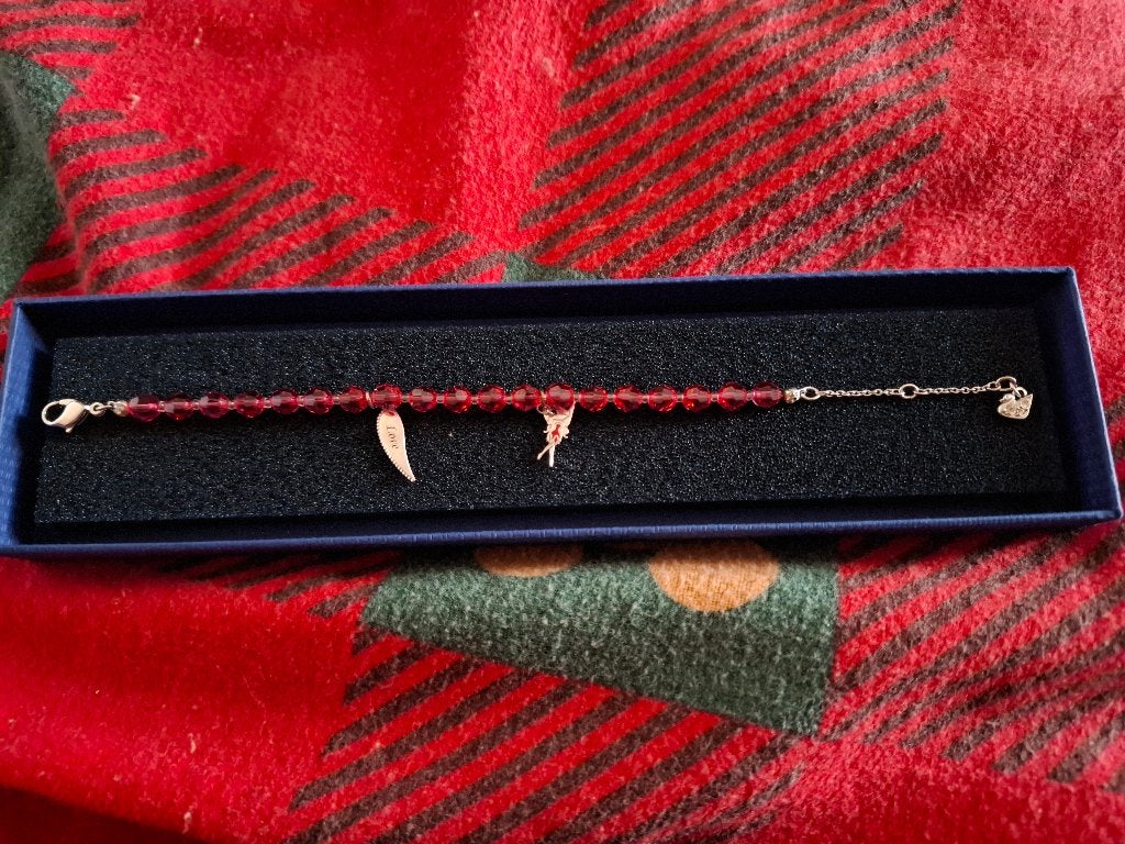 Swarovski armband disney tinkerbel roos, Ophalen, Zo goed als nieuw, Roze, Zilver