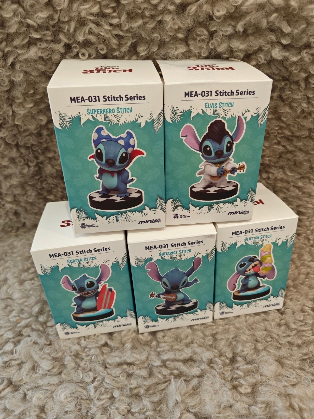 Lot 5 Figurines Stitch Beast Kingdom Mini Egg Attack, Enlèvement ou Envoi, Neuf, Autres types