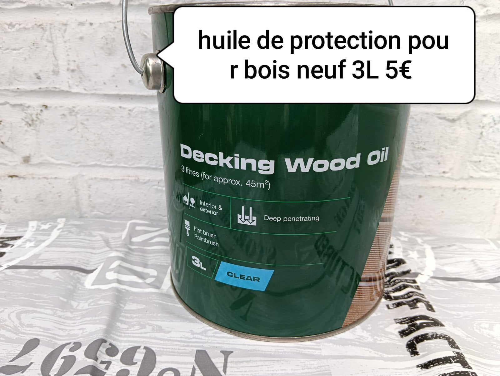 Huile de protection pour bois, Bricolage & Construction, Enlèvement