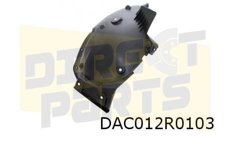 Dacia Sandero (1/21-) Modderkuip Links voor (achterste gedee, -, -, Envoi, Neuf