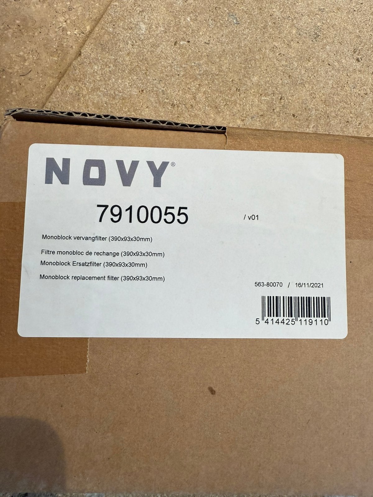 Novy filter (monoblock) dampkamp 7910055, Ophalen, Zo goed als nieuw