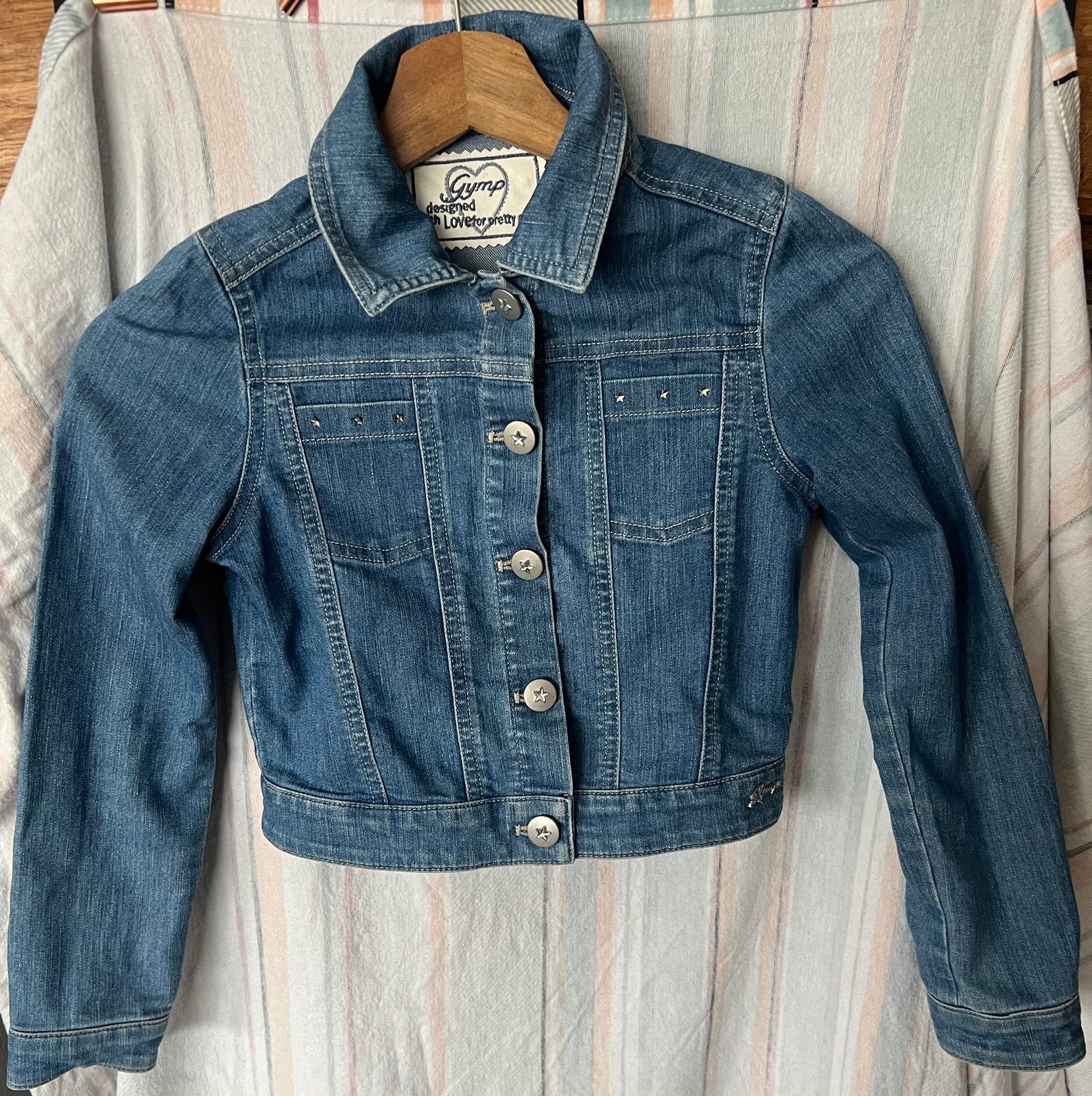 Jeansvestje Gymp 134, Ophalen of Verzenden, Zo goed als nieuw